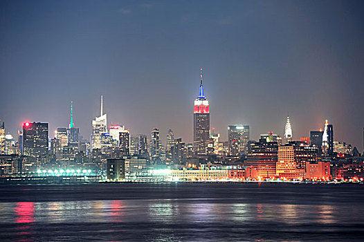 纽约,曼哈顿,夜晚