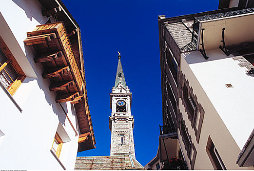 钟楼,建筑,圣莫里茨,瑞士