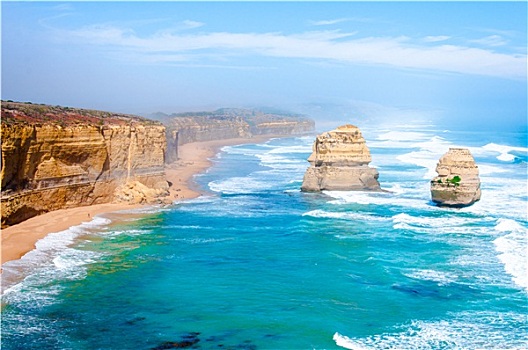 十二门徒岩,海洋,道路,维多利亚,澳大利亚
