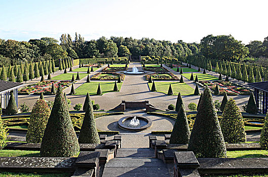 风景,平台,花园,教堂,寺院,德国