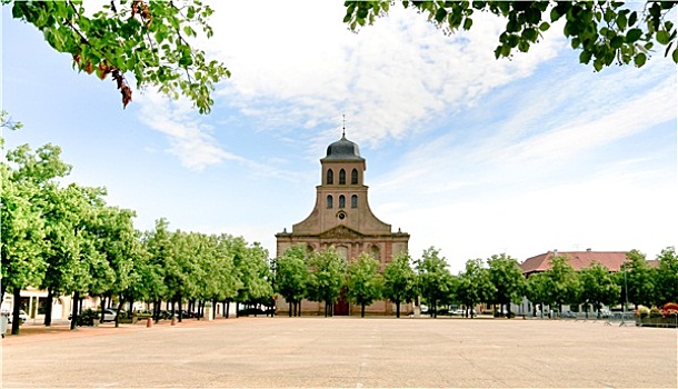教堂,纽夫-布里泽克,城市,法国