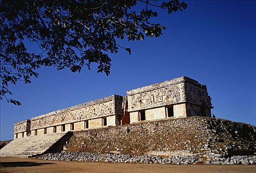 宫殿,乌斯马尔,遗址,墨西哥