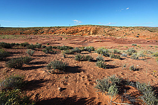 草原,红砂岩,羚羊峡谷,亚利桑那州,北美洲,美国,风景,阳光,日出,蓝天,全景,文化,景点,旅游
