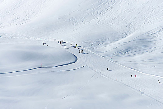 奥地利,蒙塔丰,滑雪,区域,希尔弗莱塔,赛道