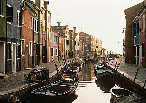 船,威尼斯,运河,意大利