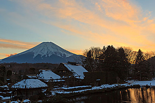 富士山日落