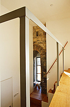 夹楼,画廊,一个,卧室,展示,并列,简约,17世纪,建筑