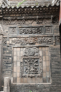 西安大清真寺壁雕,砖雕