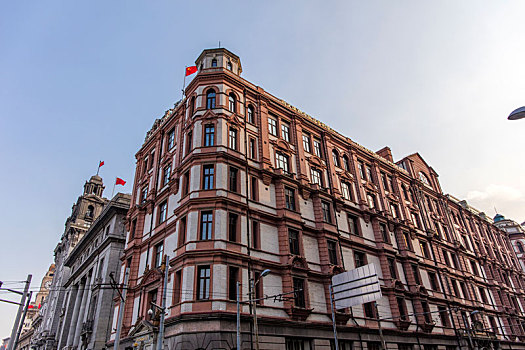 上海,城市風光,街頭,古建筑