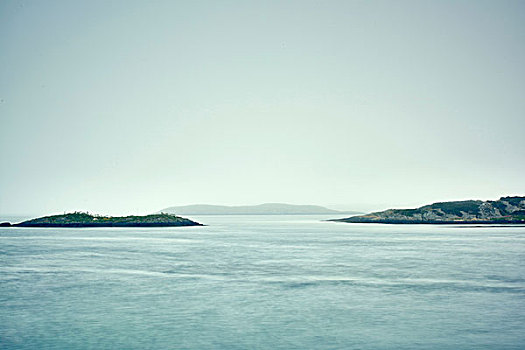 模糊,风景,水,岩石,岛屿,罗加兰郡,挪威
