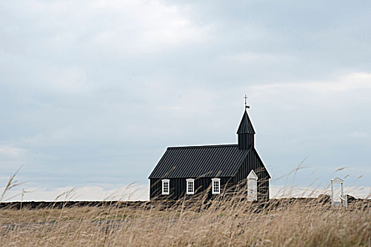 教堂,斯奈山半岛,西部,冰岛