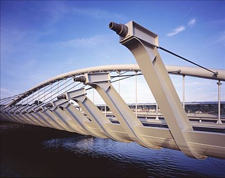新桥,特写,展示,钢铁,建筑