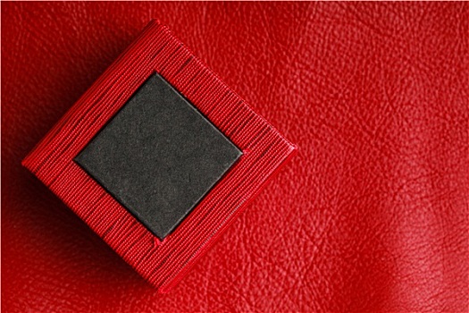 红色,黑色,长方形,戒指,盒子,皮革,背景