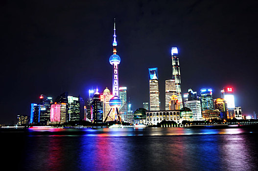 上海城市建筑夜景