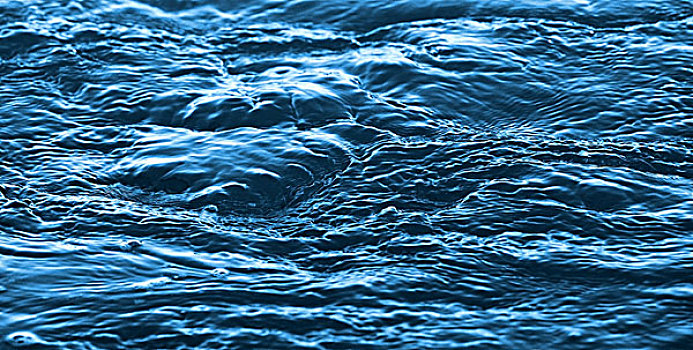 深蓝,流动,河,水面,背景,照片,纹理