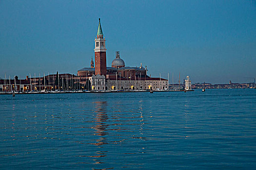 反射,马焦雷湖,夜光,大运河,威尼斯,意大利