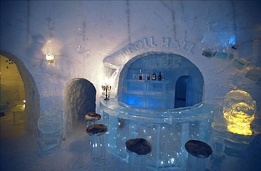 酒吧,阿尔泰,冰,北极圈,挪威北部