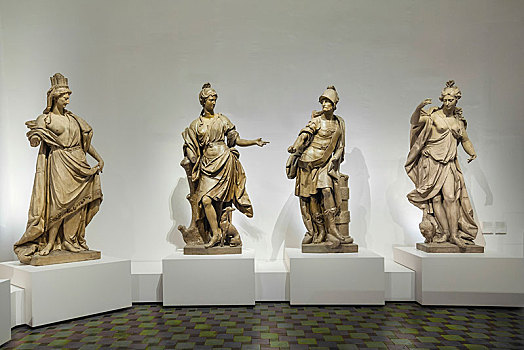 塑像,国家博物馆,慕尼黑,上巴伐利亚,巴伐利亚,德国,欧洲