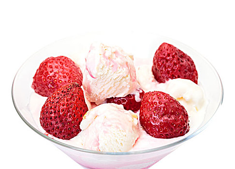 冰淇淋,草莓