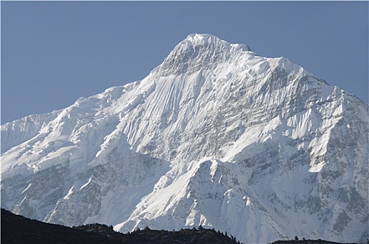 看,安纳普尔纳峰,喜马拉雅山