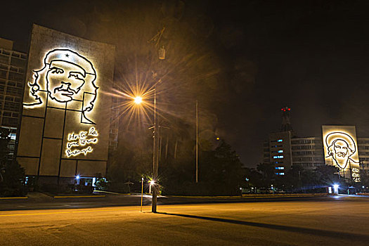 夜晚,哈瓦那,古巴