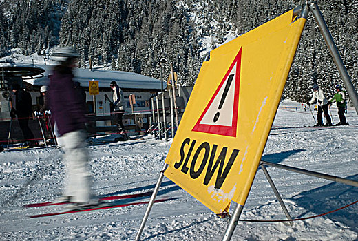 滑雪,速度,奥地利,欧洲