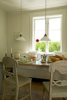 日光,早餐桌,乡村,闲适,瑞典