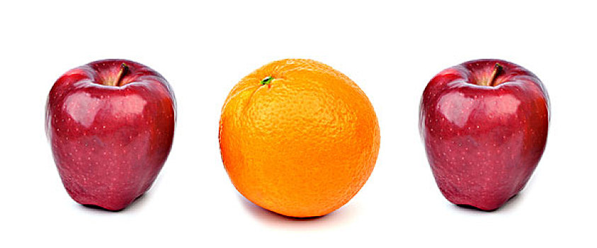 健康饮食,苹果和橙子