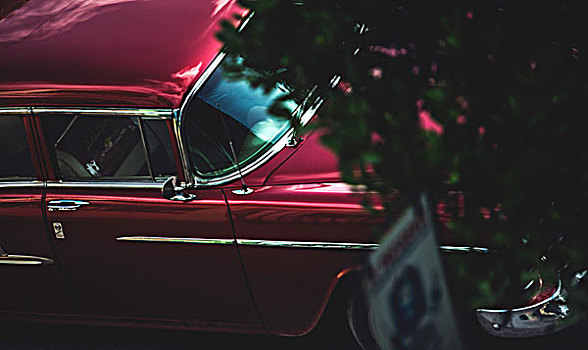 俯拍,经典,50年代,汽车