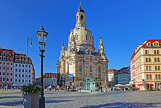 圣母教堂,诺伊马克特,老城,德累斯顿,萨克森,德国
