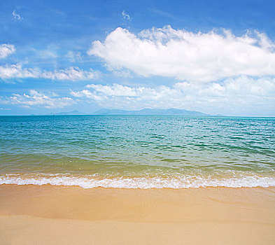 海滩,清晰,热带,海洋