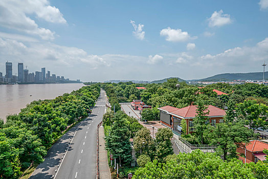 长沙城市风光－湘江,橘子洲及湘江两岸