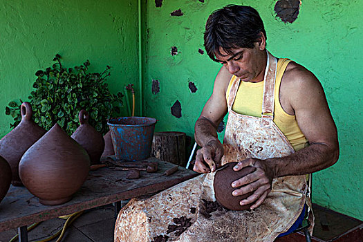 陶器,传统,加纳利群岛,西班牙,欧洲