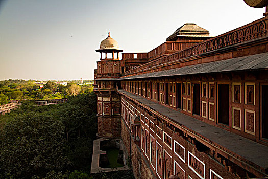户外,墙壁,拉贾斯坦邦,印度,亚洲