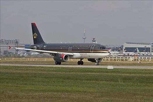 空中客车,a320,皇家,约旦,起飞,西部,黑森州,德国