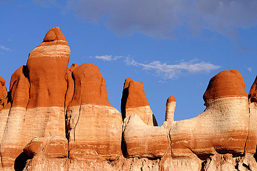 彩色,怪岩柱,石头,柱子,沙岩构造,蓝色,峡谷,亚利桑那,美国,北美