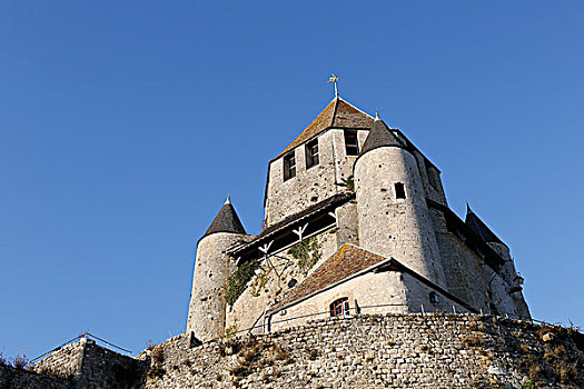 塞纳河,普罗旺斯,中世纪城市,塔