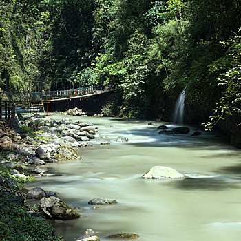 重庆五a级风景区黑山谷风光