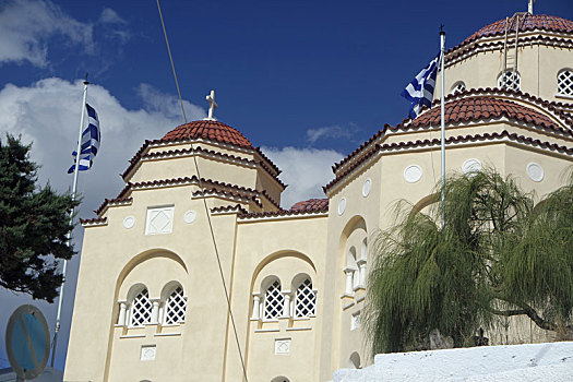 小教堂,小,希腊,乡村,锡拉岛
