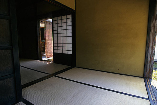 日本,房子,时期,房间,榻榻米,草