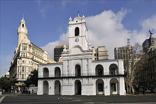 殖民地,建筑,五月广场,布宜诺斯艾利斯,阿根廷,南美