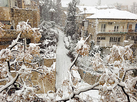 稀有,暴风雪,耶路撒冷