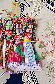 乌克兰,敖德萨,特色,纺织品,纪念品,工艺品,蕾丝桌布,娃娃