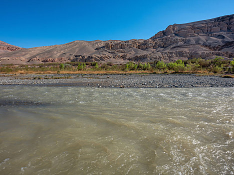 新疆,壁上,河流