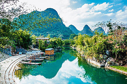 桂林遇龙河景色