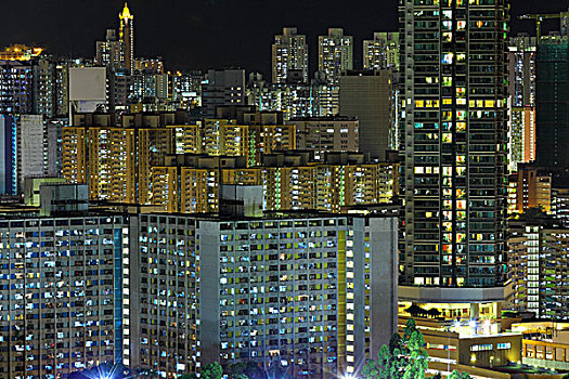 香港,拥挤,城市