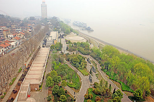 武汉汉阳江滩风景