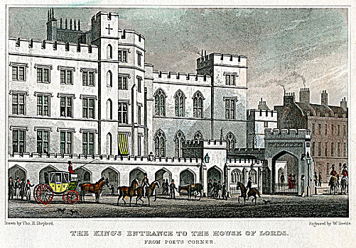 入口,上议院,威斯敏斯特宫,伦敦