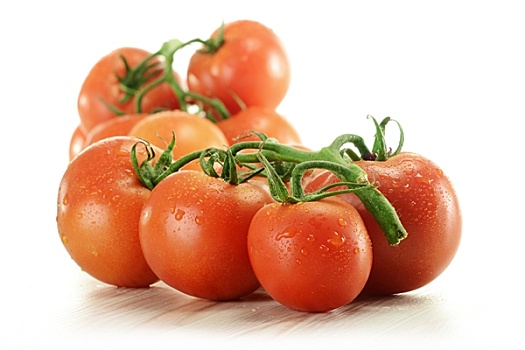 西红柿,隔绝,白色背景