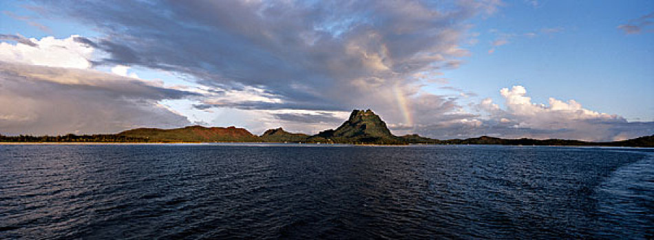 法属玻利尼西亚,塔希提岛,风景,波拉波拉岛,大幅,尺寸